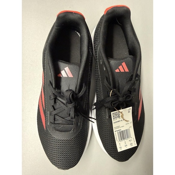 Adidas Duramo SL Running Shoes Black Solar Red.Lightweight NWT. Sz 9.5 main image 5